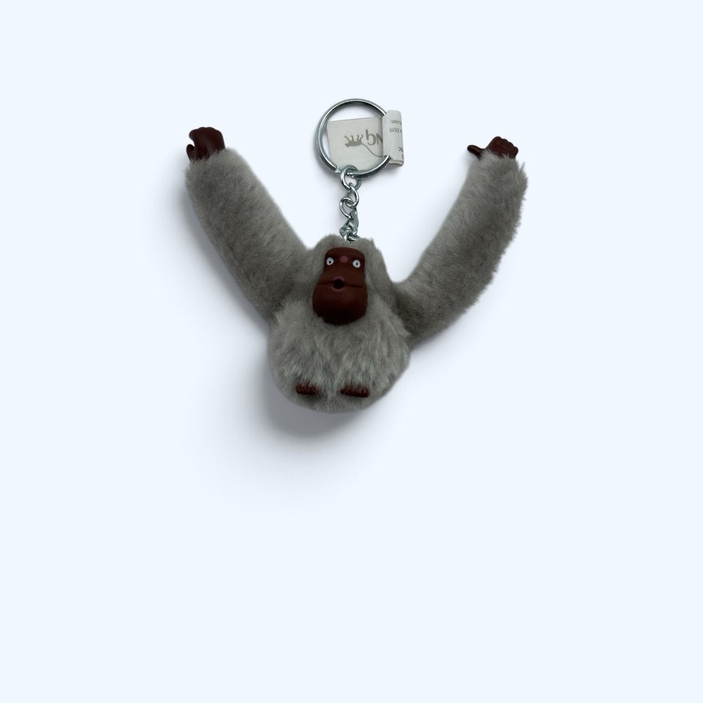 Kipling monkey keychain DAVINA GRAY MONKEY NEW!!